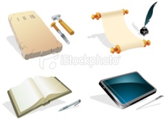 stock-illustration-15058297-evolution-writing-instrument